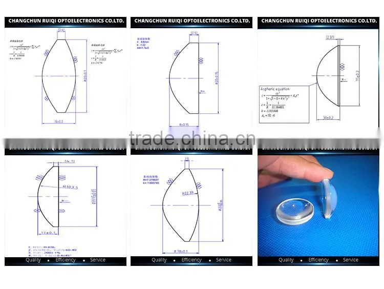 50mm Acrylic Aspheric Lens,magnifying glass 10x