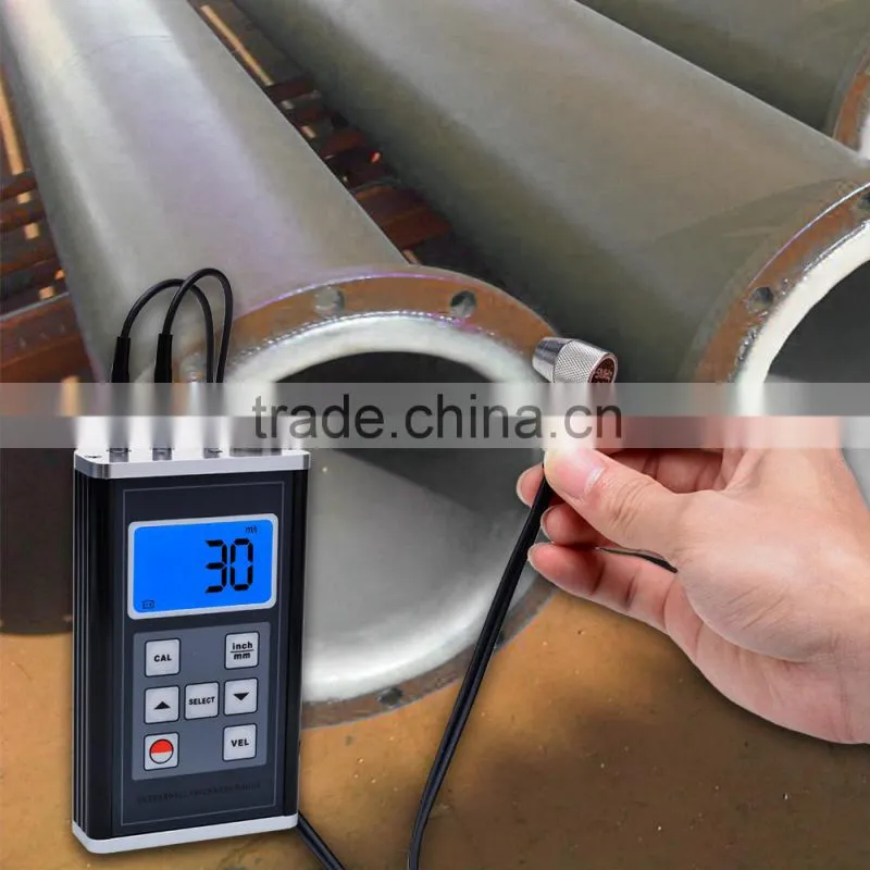 Digital Gauge TM8818 Velocity LSI Non Metal 0.9~400mm Ultrasonic Thickness Meter