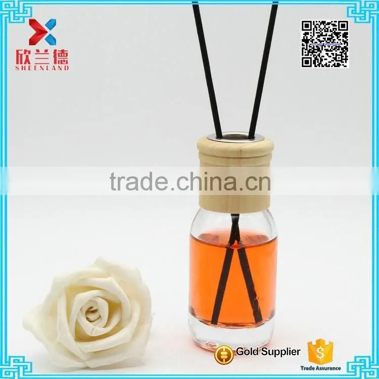 Eco-friendly 190ml Reed Diffuser Glass Bottle cute round shape