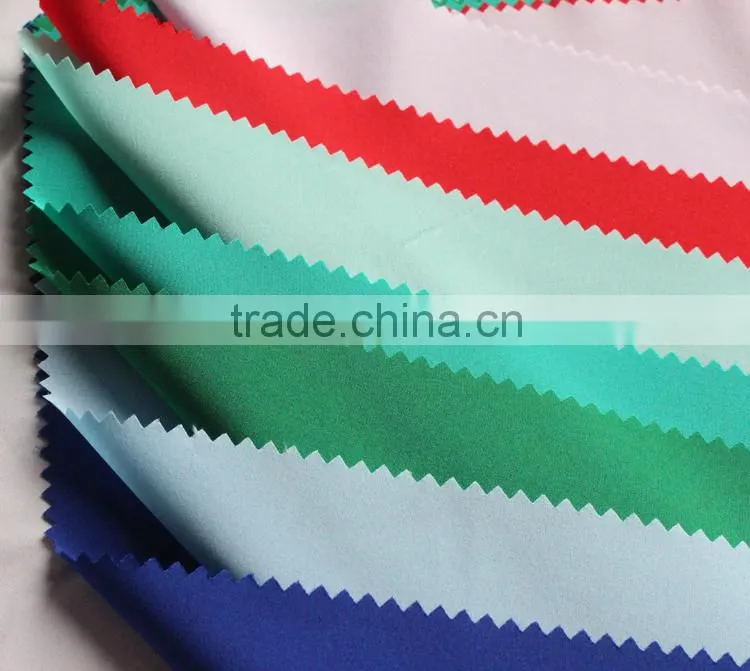 SHAOXING DIRECT FACTORY 75D POLYESTER PLAIN 4WAY SPANDEX FOR LADY'S UNIFORM