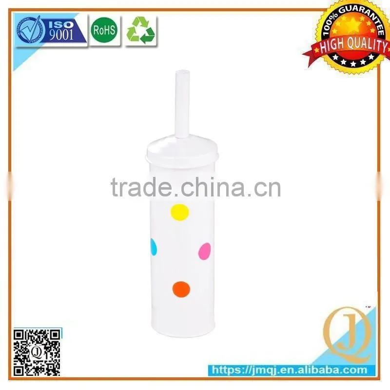 round shape toilet brush set Toilet cleaning Brush in Metallic Holder