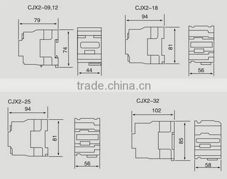 CJX2 1210 10A magnetic contactor