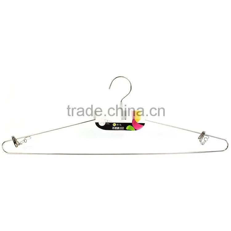 big metal stainless steel clothes hanger with strong clip
