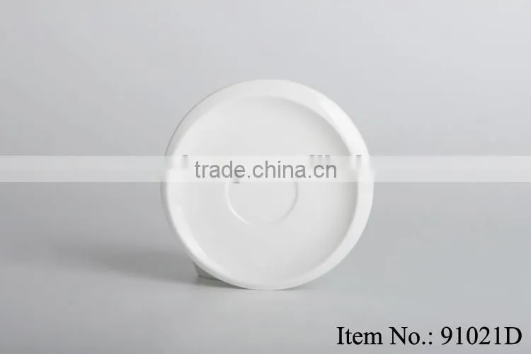 plain fine China ceramic teacup with saucer