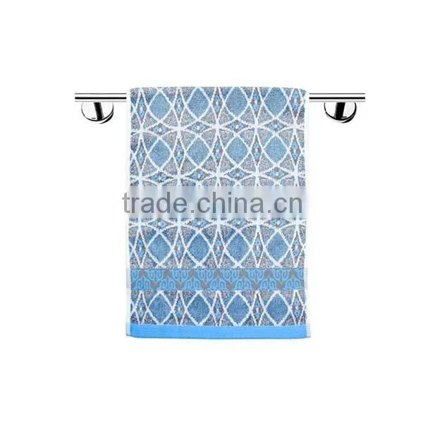 100% cotton yarn dyed jacquard satin gear elegant face towel