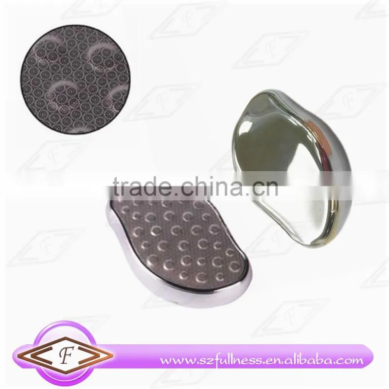 High quality Bronze color etching stainless steel callus remover pedicure foot file