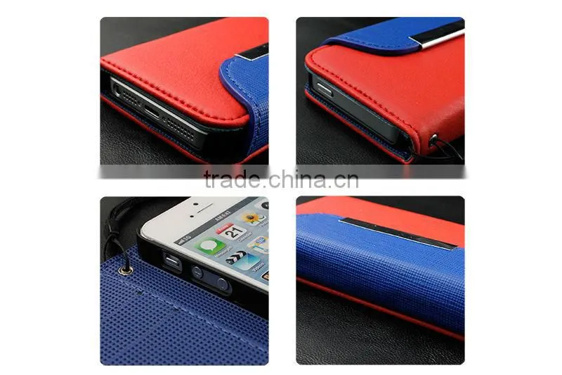 Factory price Retro fashion For iPhone5 case,leather phone cases for iPhone