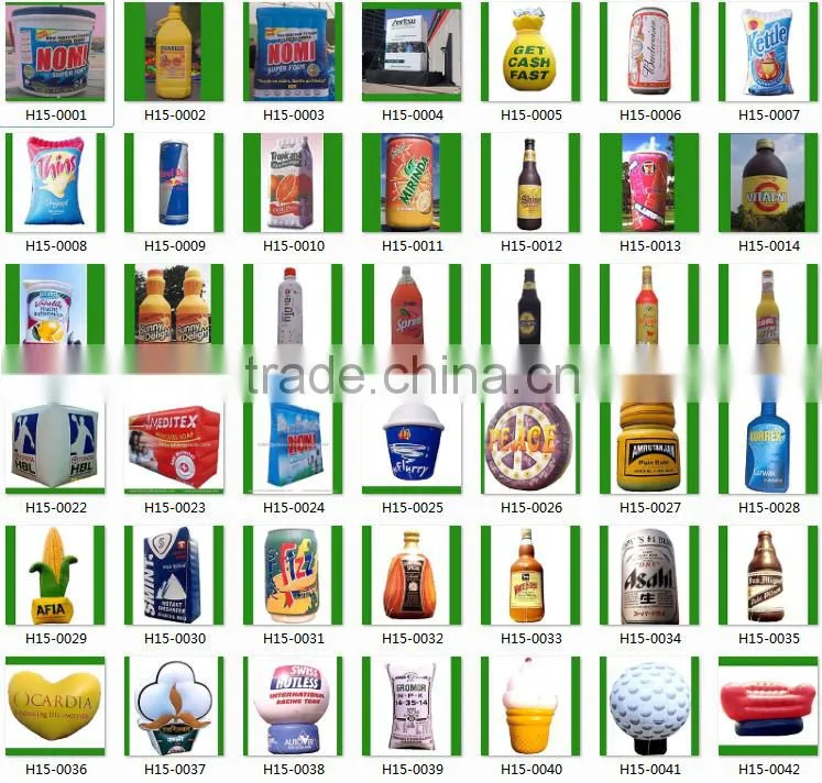 2015 inflatable cheap milk paper balloon of inflatable carton bottle for adversting or promotion