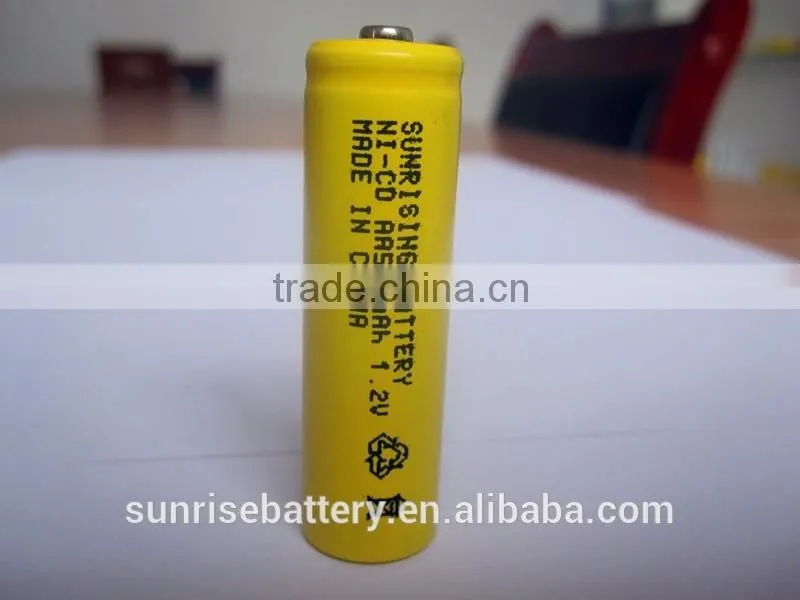 1.2V NI-CD AA500mAh rechargeable battery
