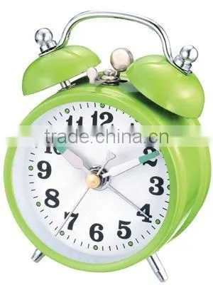 2.8 inch Metal case mechanical alarm clock