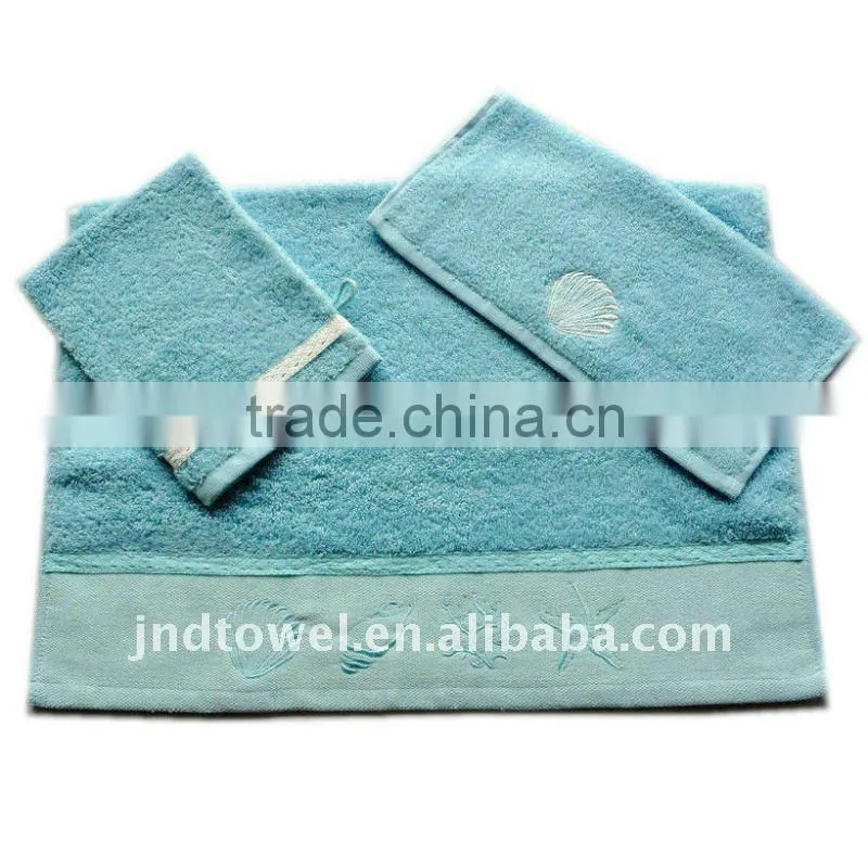 popular linen fabric sewed on towel