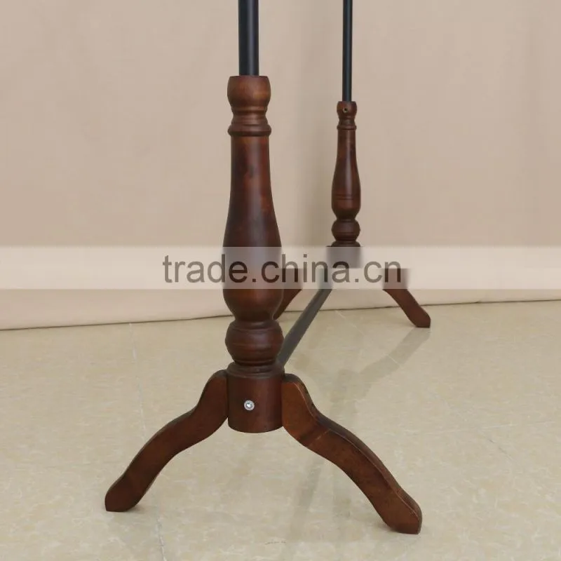 QD-F170 Wooden clothes hanging drying /display rack