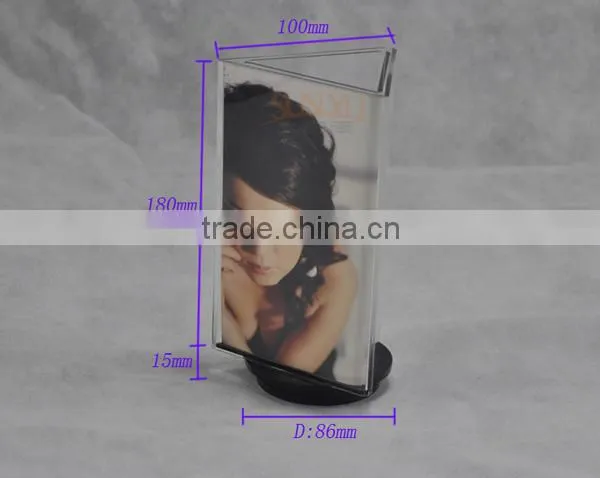 Clear Custom Design Acrylic Photo Frame & Rotatable Photo Frame
