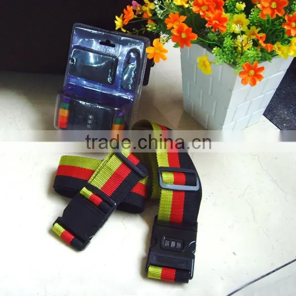 2015 Hot Sale Personalized luggage Straps Cross Luggage Strap For Travelers