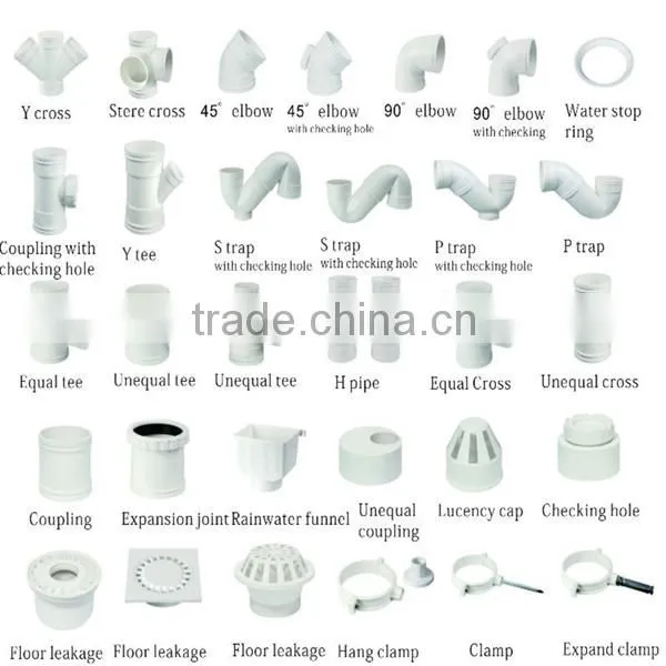 Manufacturer plastic U- PVC Elbow for electrical pipe conduit fittings
