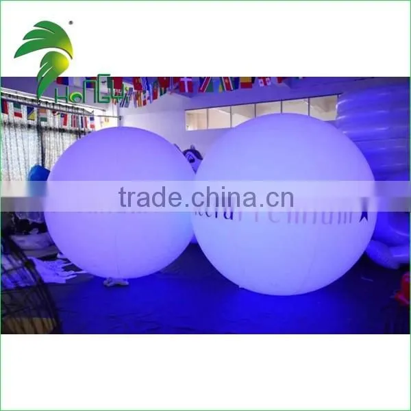 Advertising Magic 0.18mmPVC LED balloon / Inflatable Moon Light Balloon For Wedding Decoration