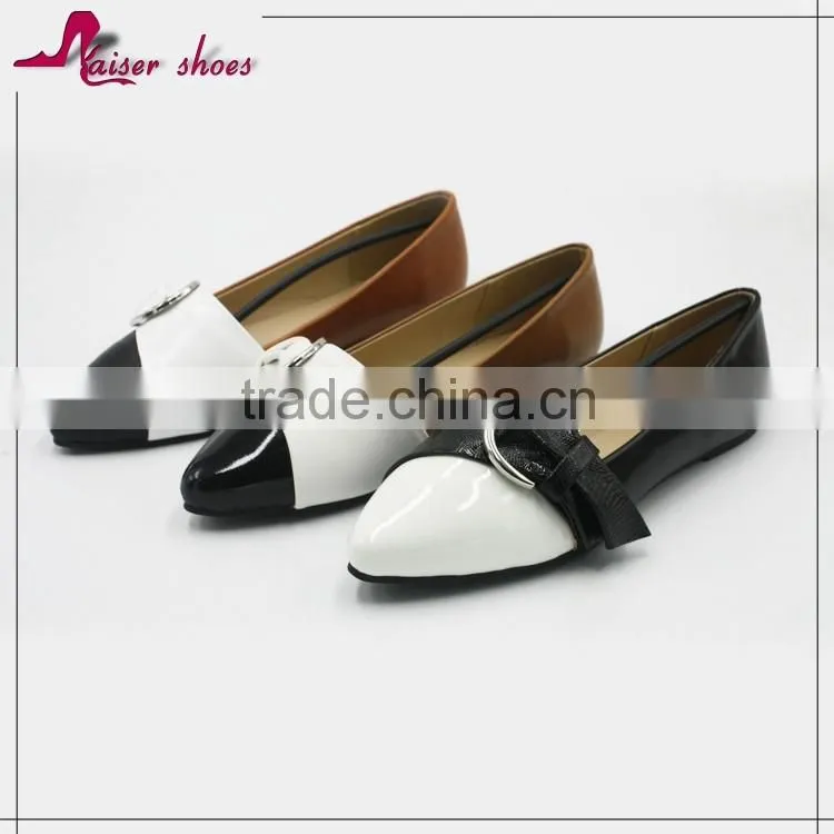 SSK16-590 new fashion slip-on women flat shoes point toe shoes for ladies casual shoes