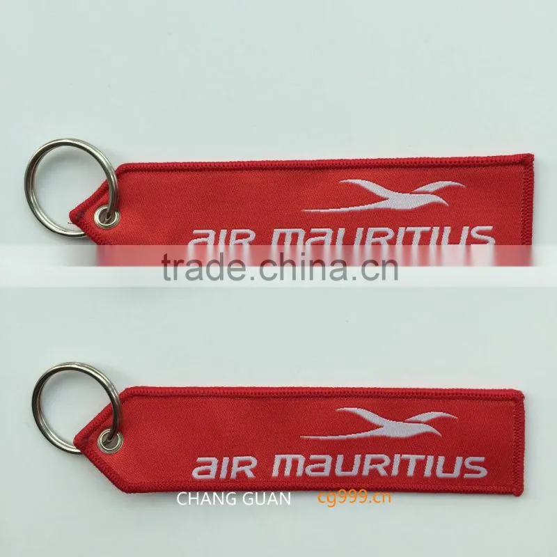 The woven label custom keychain maker