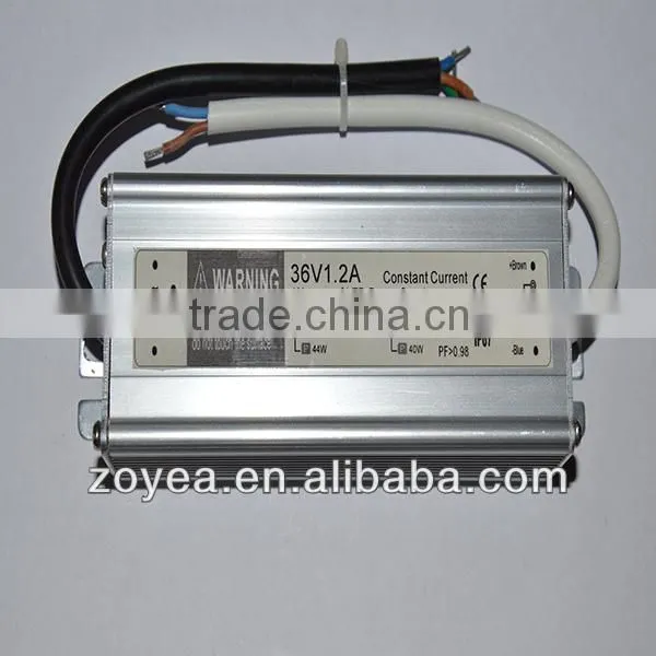 IP67 50w 1.2A led transformer for led light