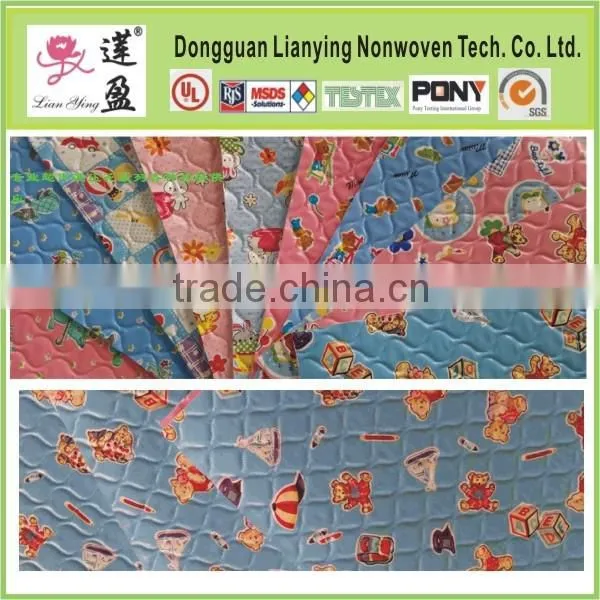 100% polyester ultrasonic quilting linen fabric for sofa