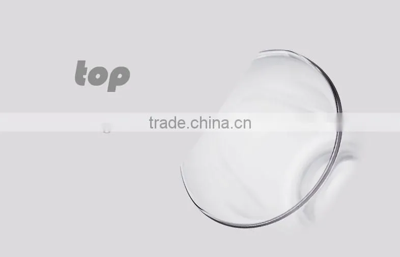 High quality newest developed home decoration clear glass candle jar