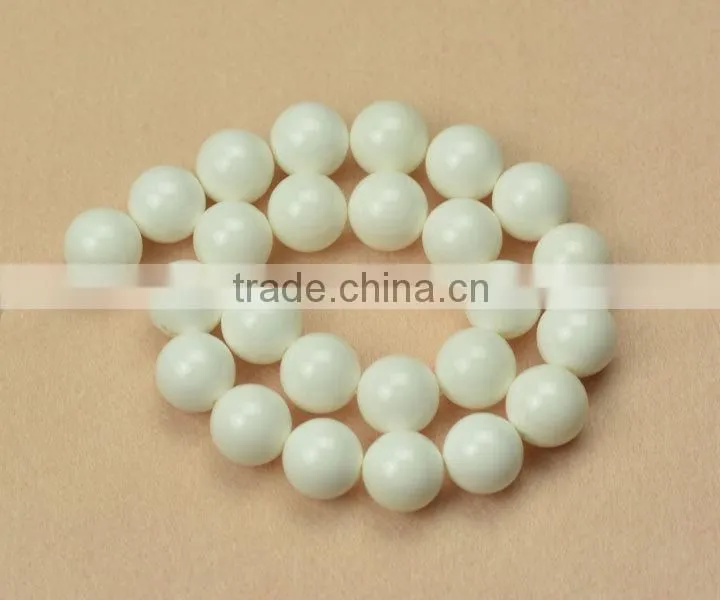 Loose Beads white round giant natural shells giant tridacna clam