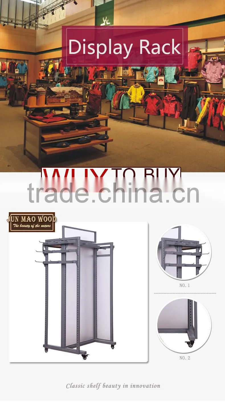 Wholesale Matte Black,Waterfall Hook Wall Mount Faceout With Panel Showcase Fixtures Display