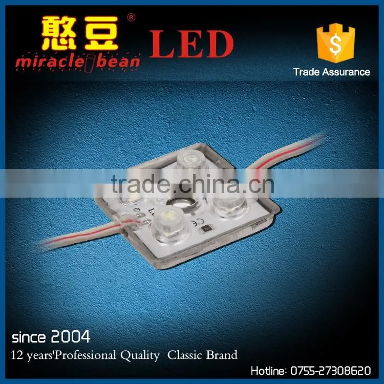 Outdoor IP65 Digital Square SMD 5050 4 chip LED light module with optical lens
