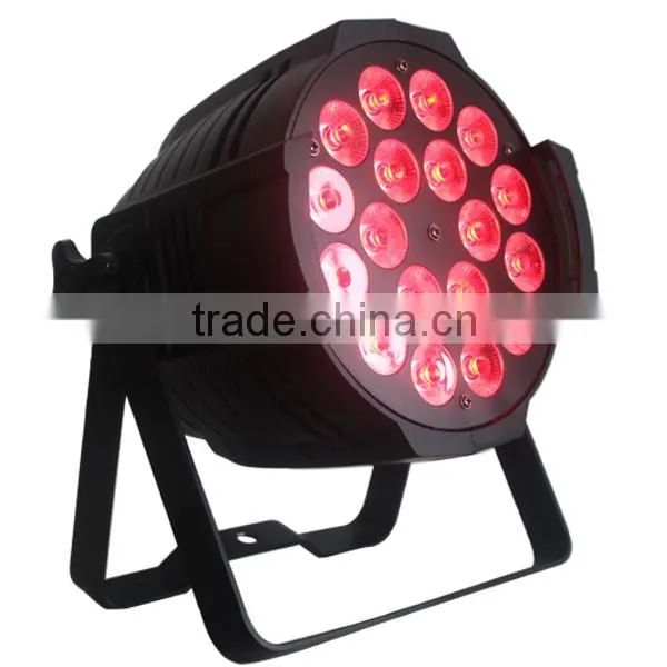 18x10w 4 in 1 rgbw led par can/led par 64 light/ par can