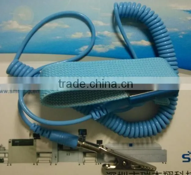 Antistatic wrist strap for cleanroom