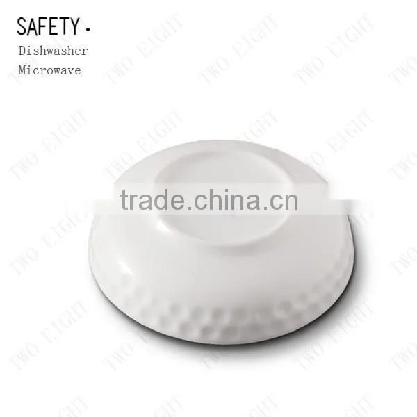 pure white round new design ceramic small butter dish