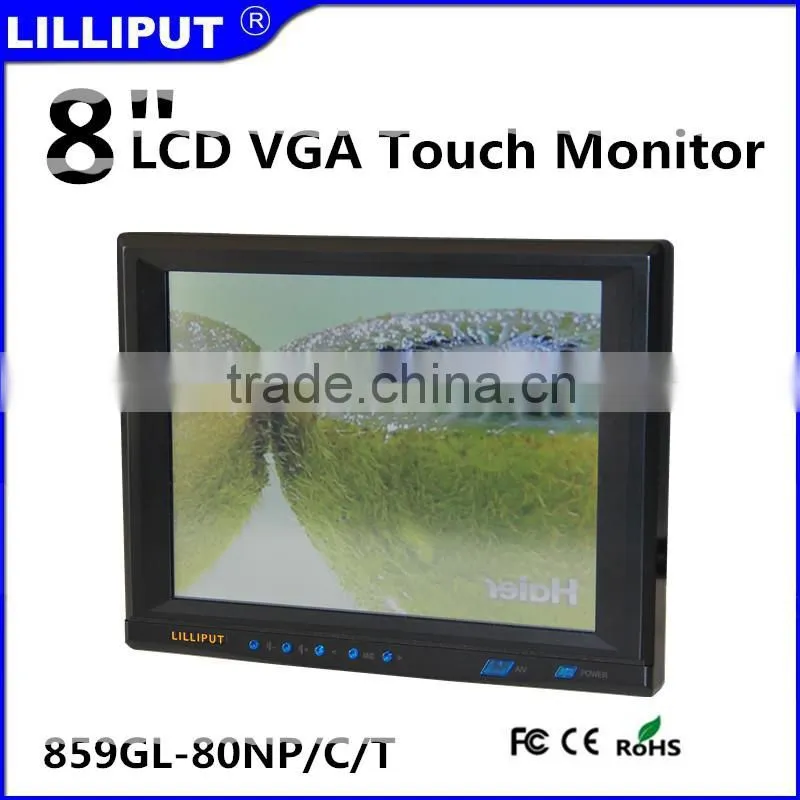 8" TFT LCD Industrial Touch Screen Monitor With VGA Input