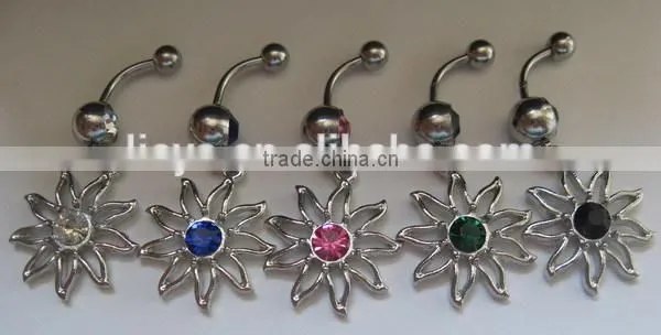 Dangle belly ring