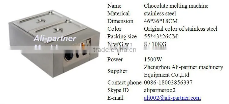 Electric chocolate melter / chocolate melting machine