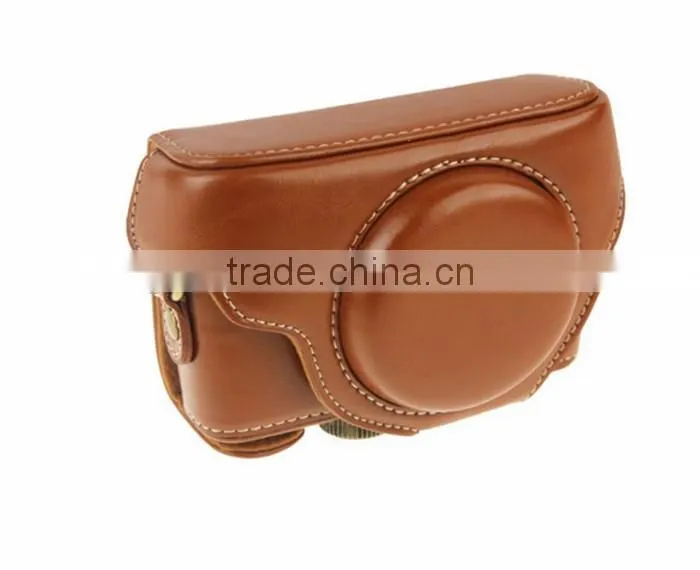 Alibaba competitive price newest leather Camera Bag in Dongguan