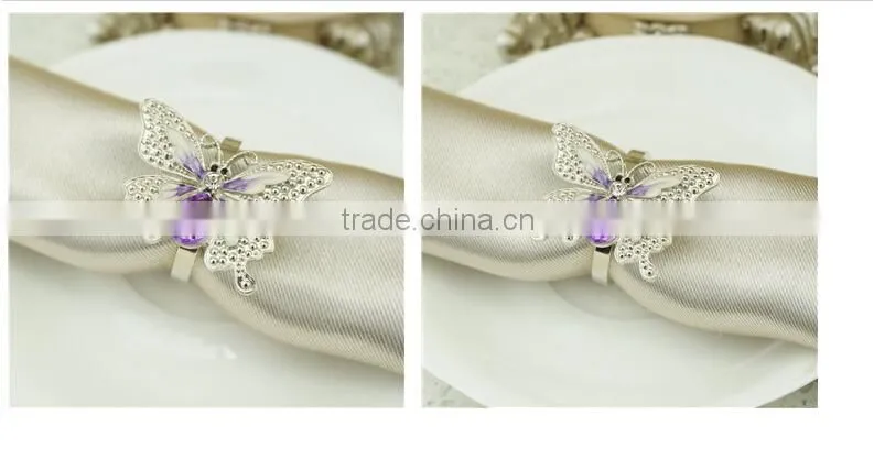 Hot Sale Nice Bulk Wholesale Rhinestone Napkin Rings For Weddings Decoration Diamond Crystal high quality