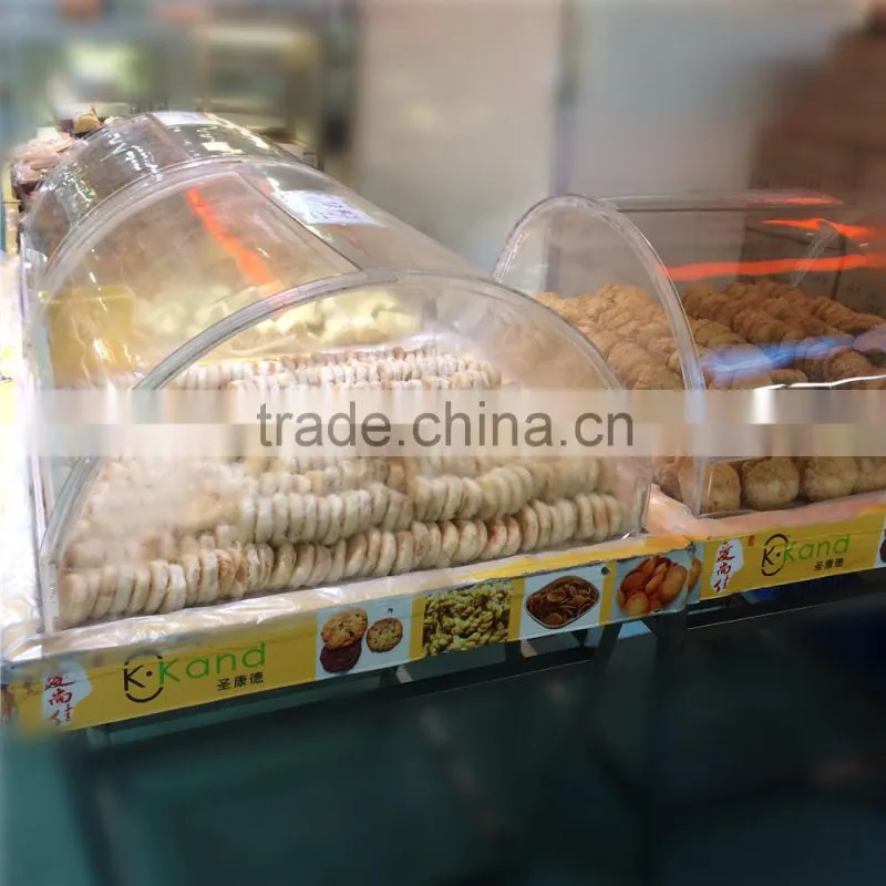 Wholesale retail shop acrylic food display case, acrylic box