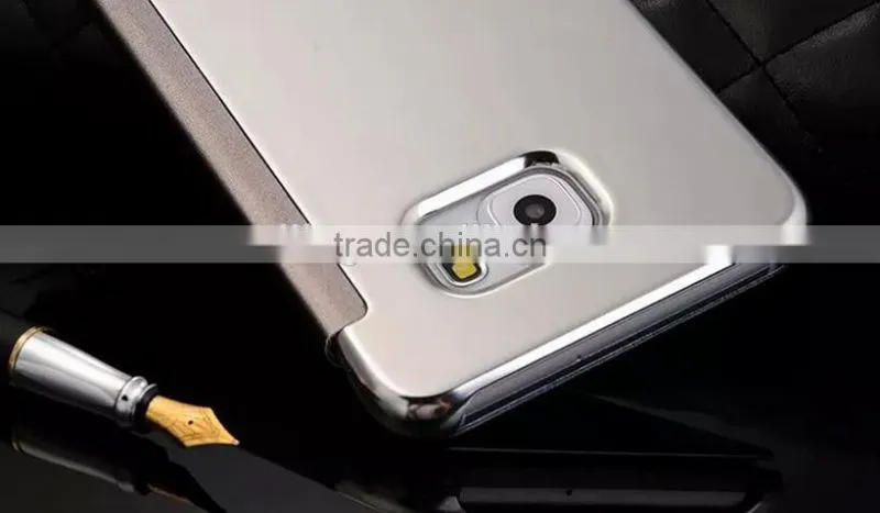 Top Grade For Samsung Note 5 Transparent Mirror View Smart Cover