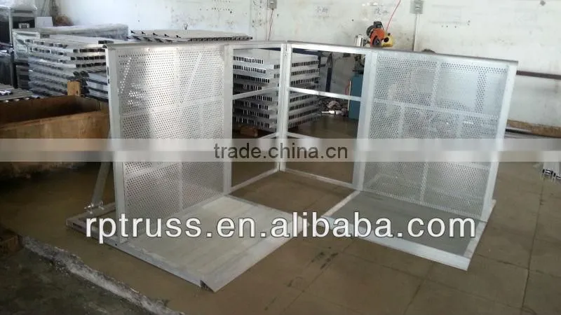 TUV certified aluminum foldable expandable concert barricade