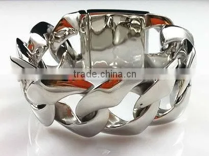 B477s 316l stainless steel big biker chains bracelets