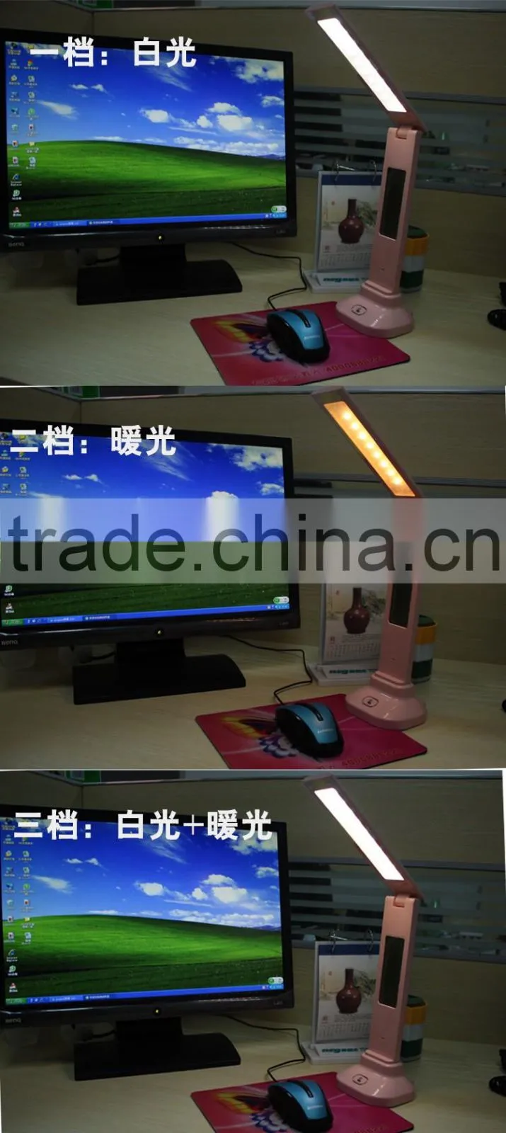 Popular Chargeable Bedside Desk Lamp Domitry Study LED Desk Lamp