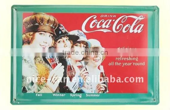 2016 New Decorative rectangular shape Metal Crafts Vintage tin signs