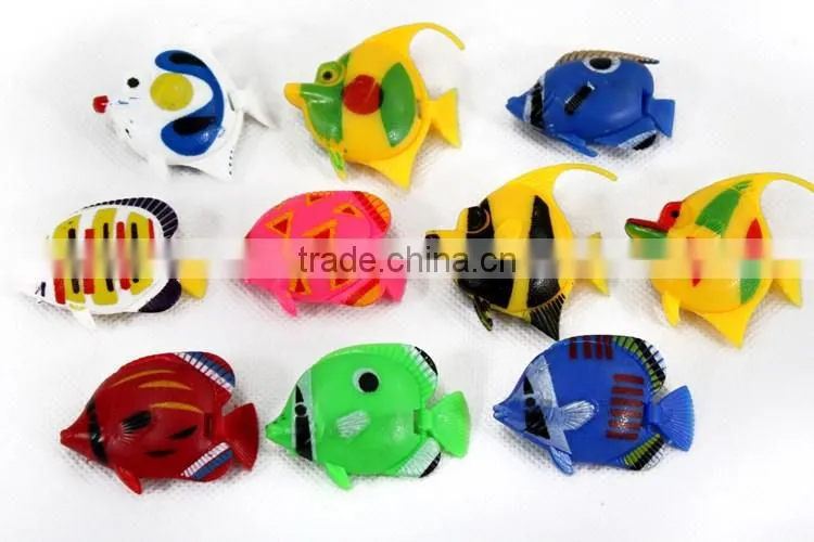 Water pond decoration beautiful plastic artificial pond fish