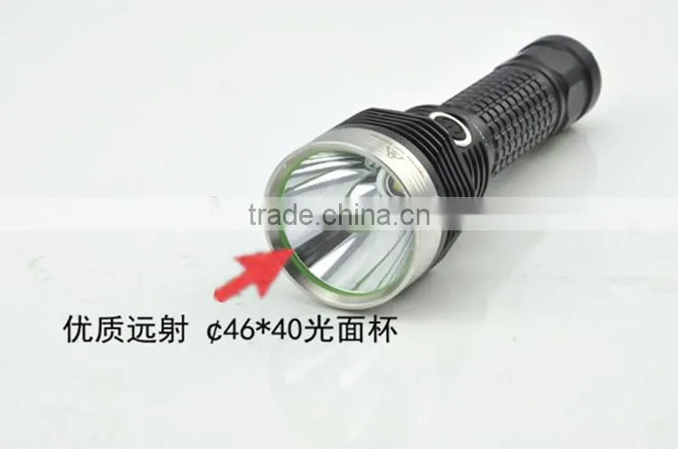 Rechargeable 18650 flashlight torch long range flashlight