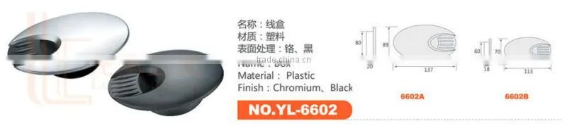 Office furniture plastic cable grommet for computer desk