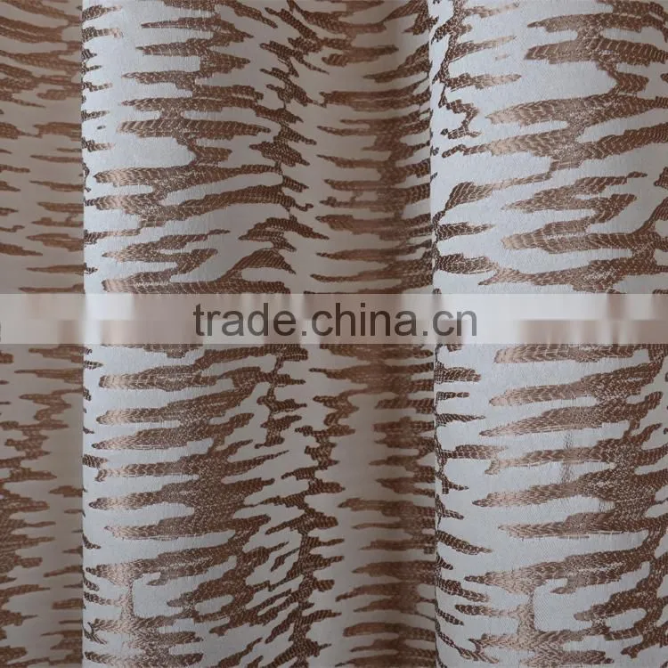 HLHT 6 years no complaint jacquard high-grade jacquard polyester d curtain with valance