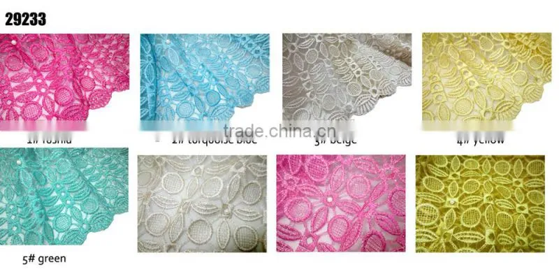 29233 Green Embroidery Lace Tulle Net Wedding Dress Lace Fabric 2015