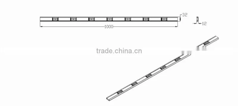 LED module track light for door and window