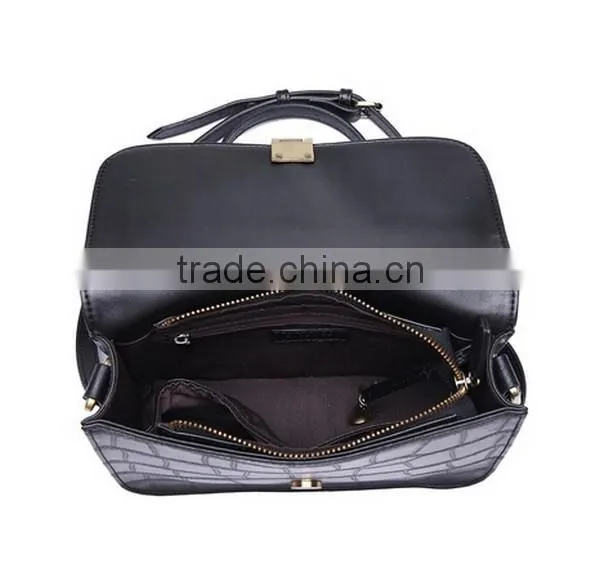 Guangzhou handbag factory cheap lady PU sling bag