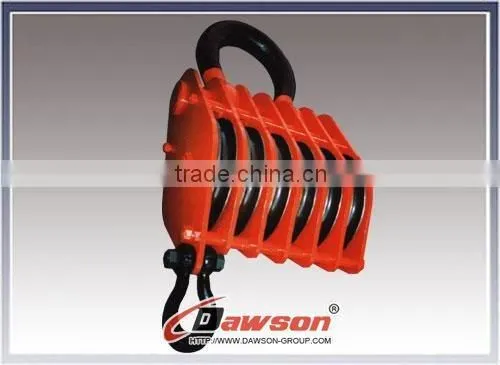 Alloy type shackle with champion snatch block